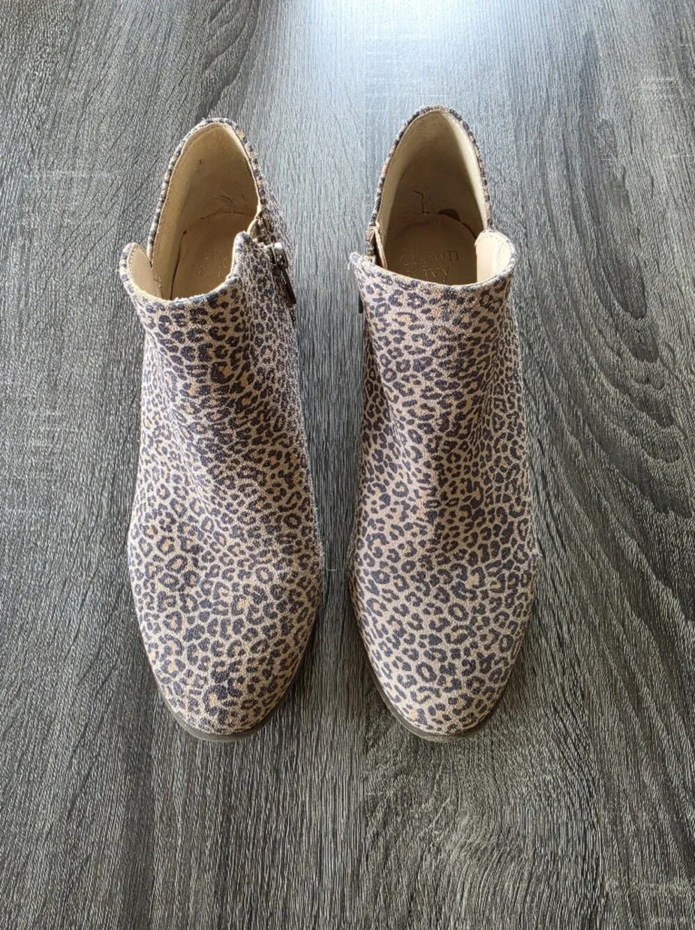 Crown & Ivy Kendall Animal Print Booties